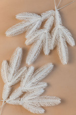 Литая ветка белая МК 12-5 №91 (125 шт.)